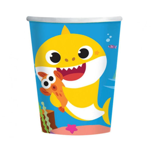Picture of BABY SHARK PAPER CUPS 250ML - 8 PACK